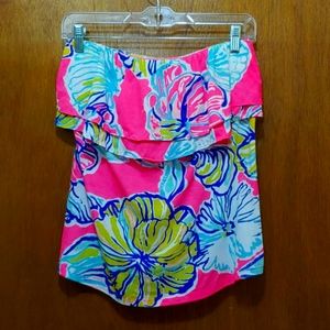 Lilly Pulitzer strapless top